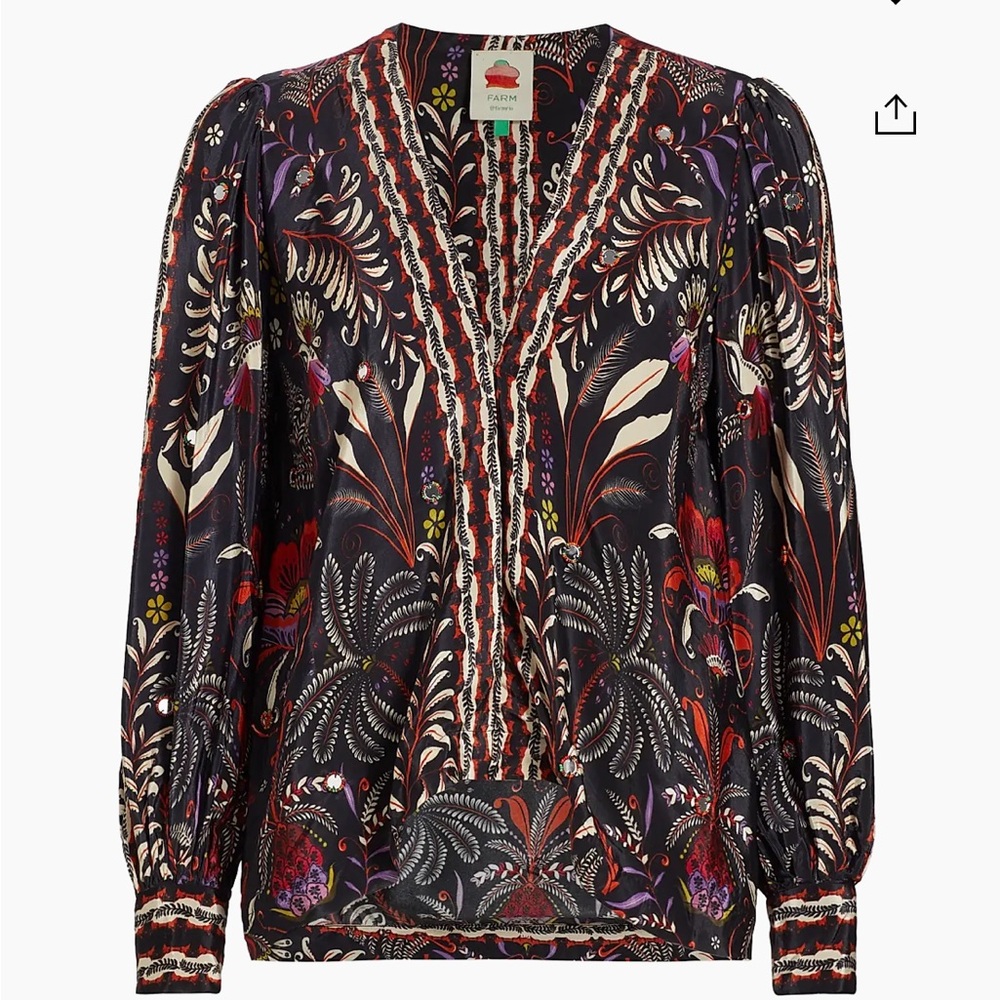 Farm Rio Garden Blouse xs